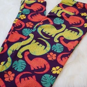 Lularoe OS leggings Dinosaurs